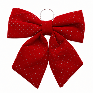 Red Velvet Shimmer Bow