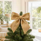 Champagne Crinkle Bow