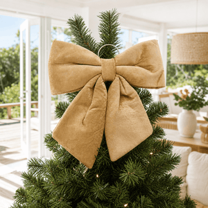 Toffee Plush Bow