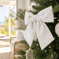 White Charm Bow