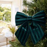 Green Crinkle Bow