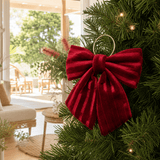 Red Crinkle Bow