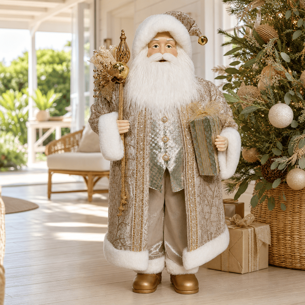 Luxury Champagne Santa (90cm)