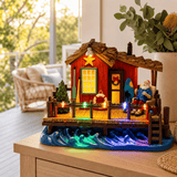 LED Santa's Beach House
