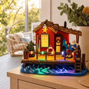 LED Santa's Beach House