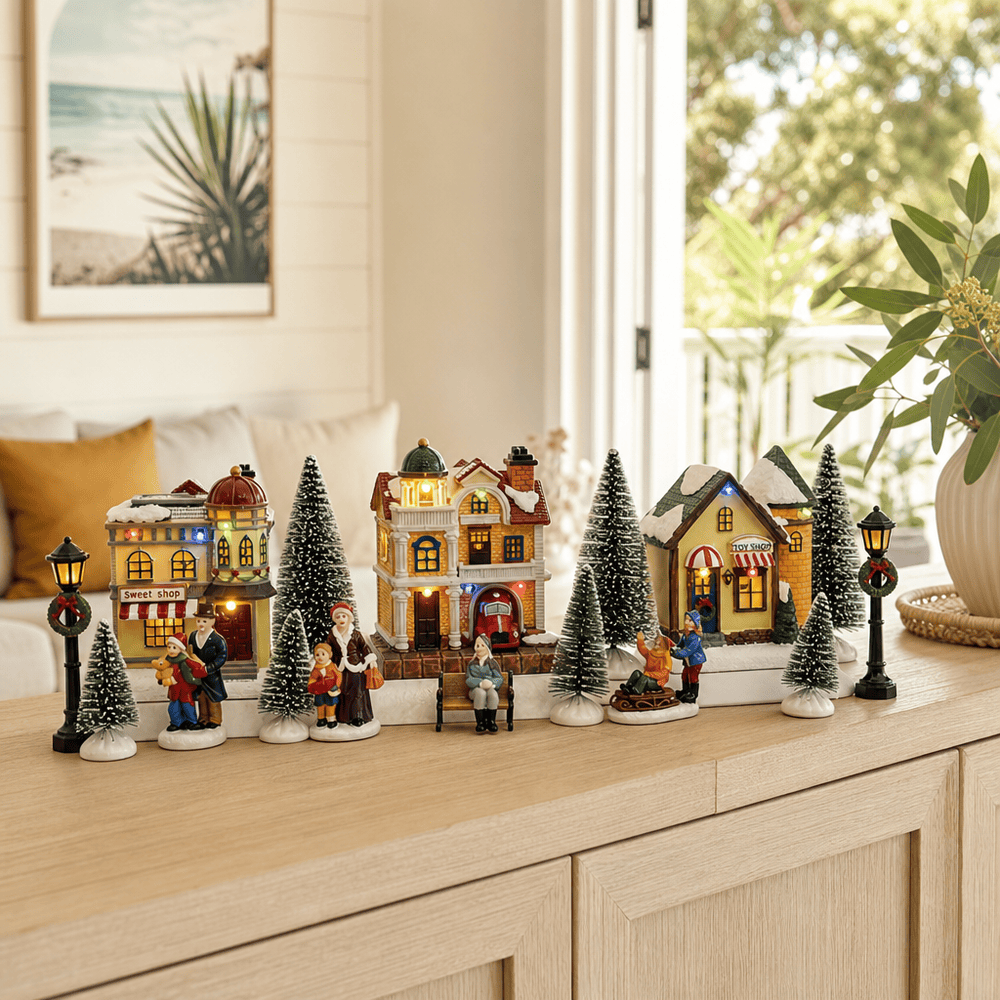 LED Winter Magic Village Set (17pc)