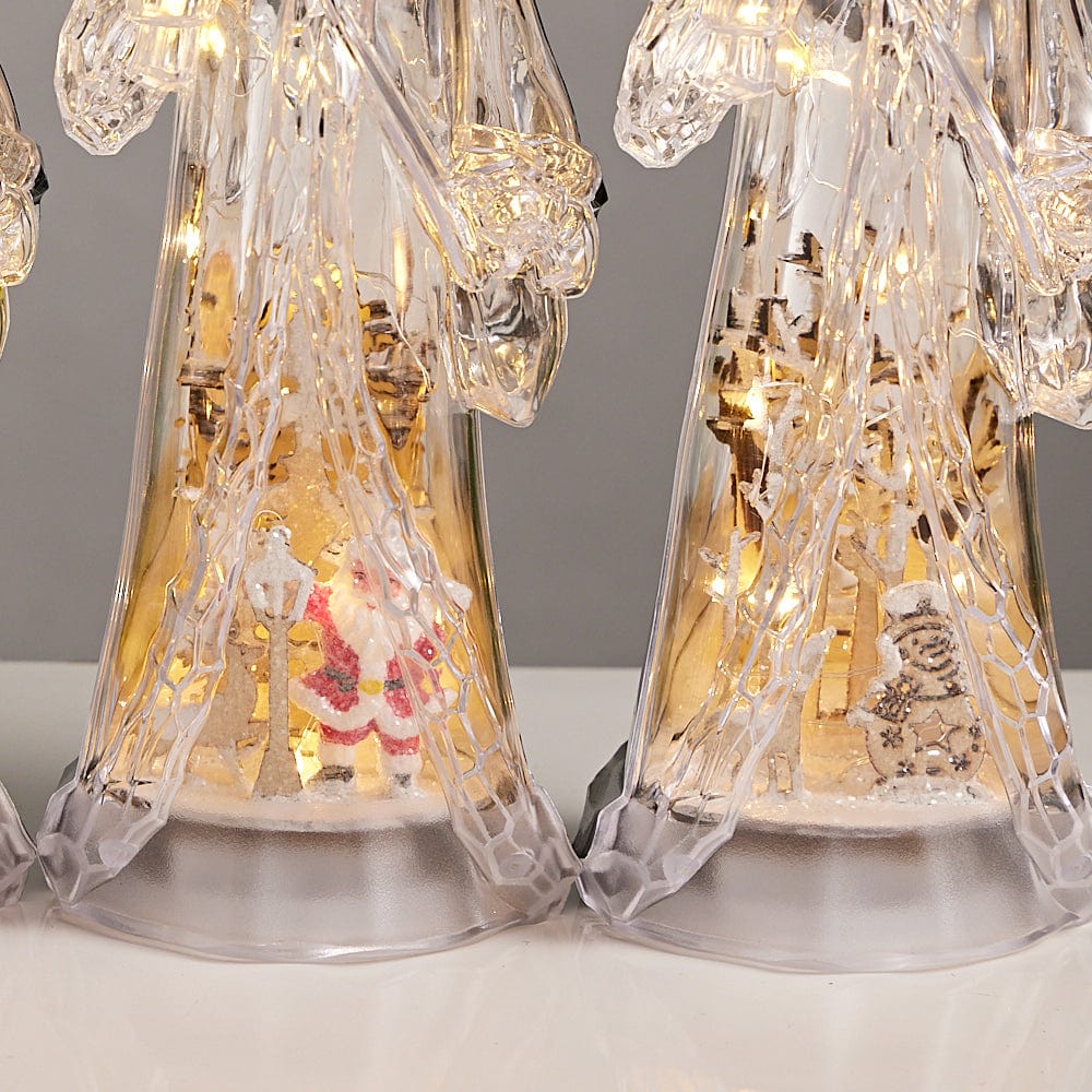 Light Up Metallic Santa (30cm) - View 4