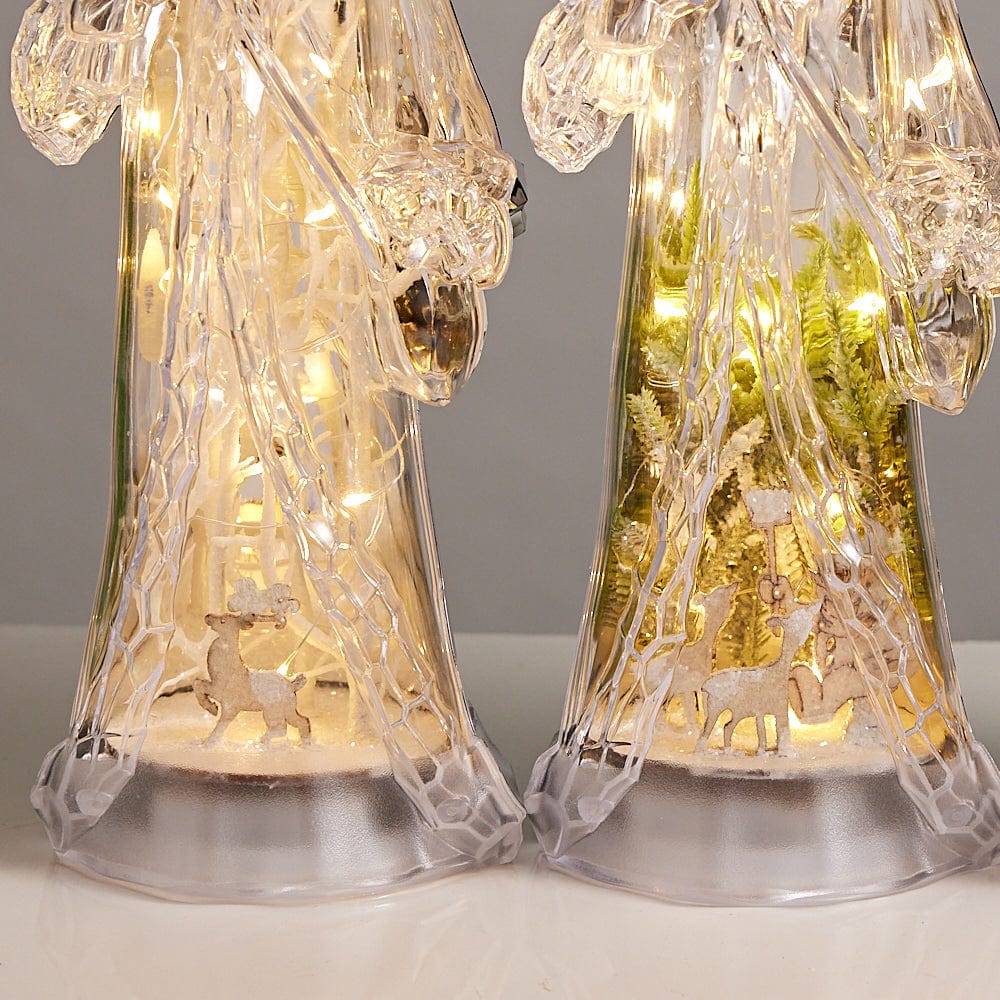 Light Up Metallic Santa (30cm) - View 3