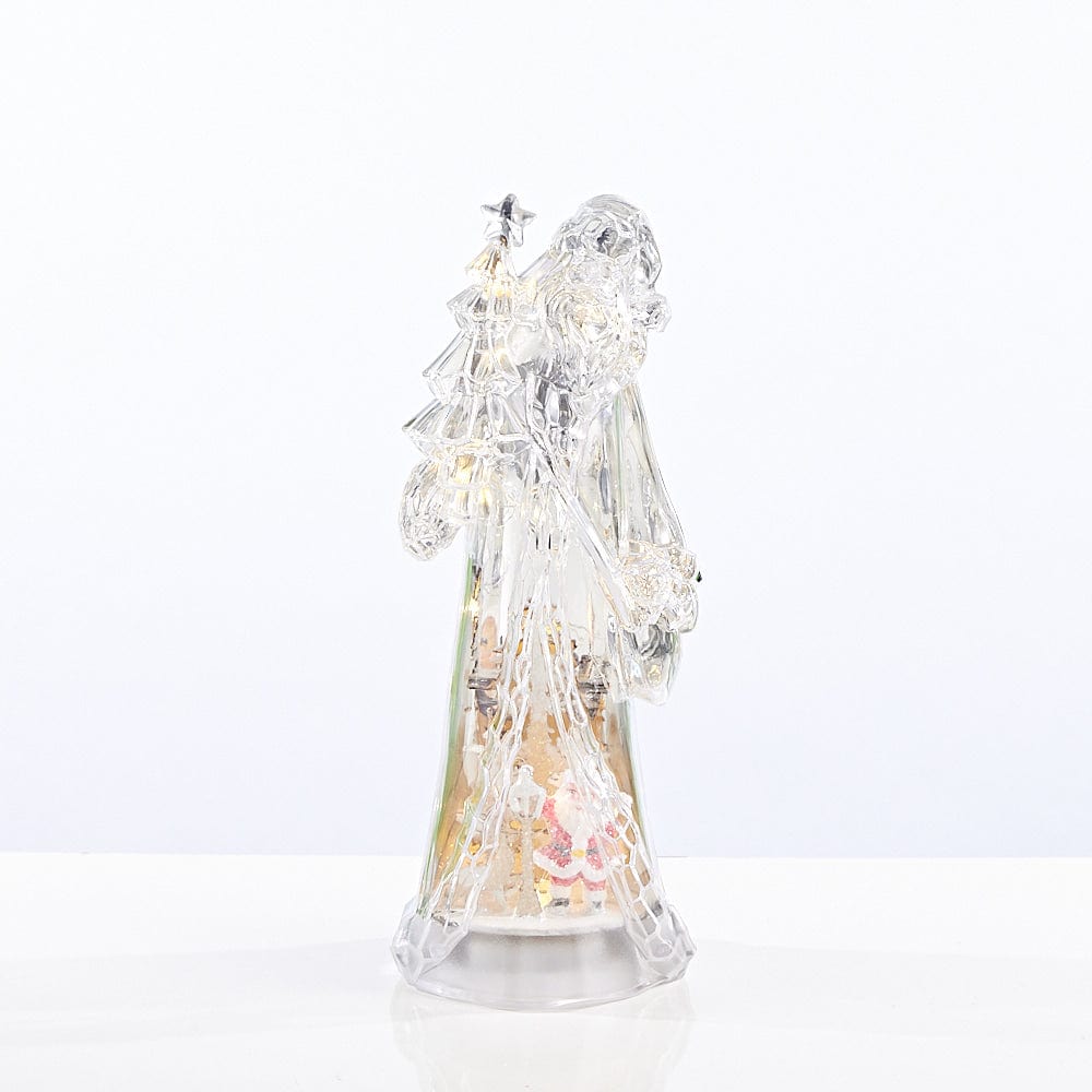 Light Up Metallic Santa (30cm) - View 5
