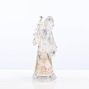 Light Up Metallic Santa (30cm) - View 5