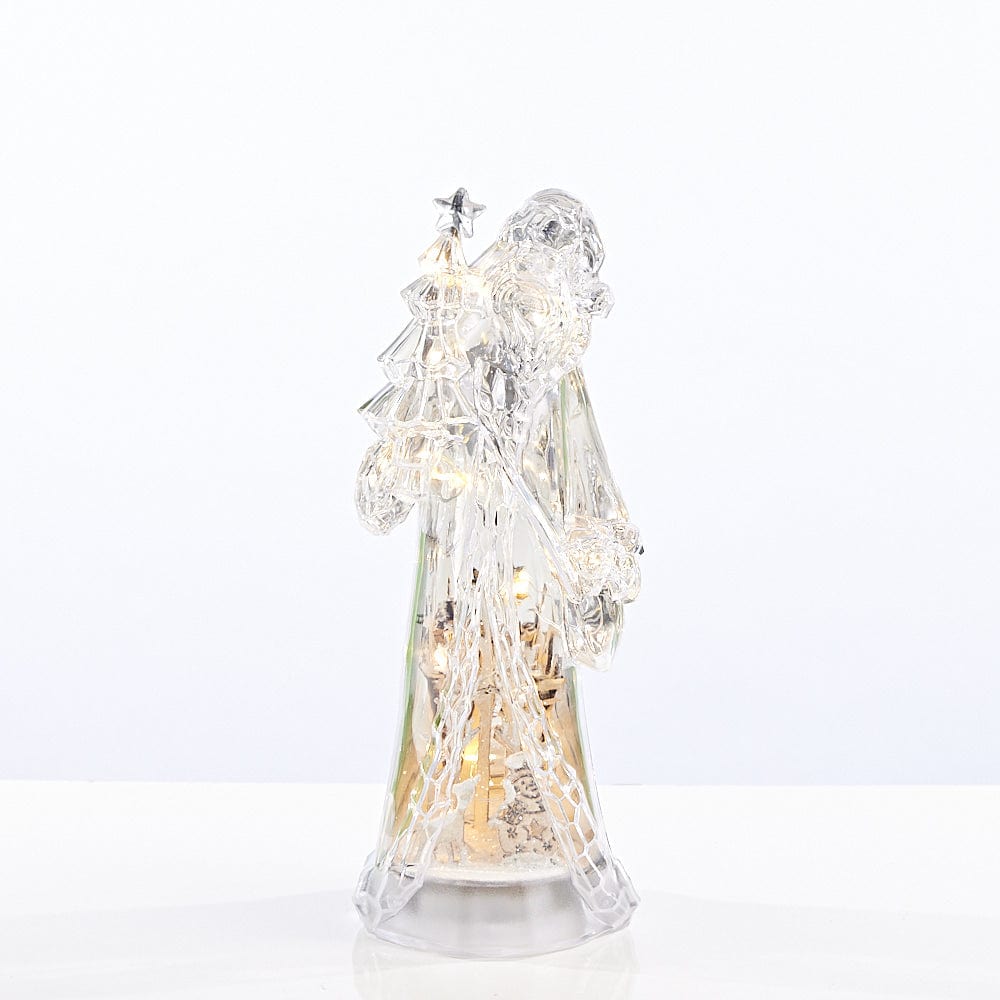 Light Up Metallic Santa (30cm) - View 6