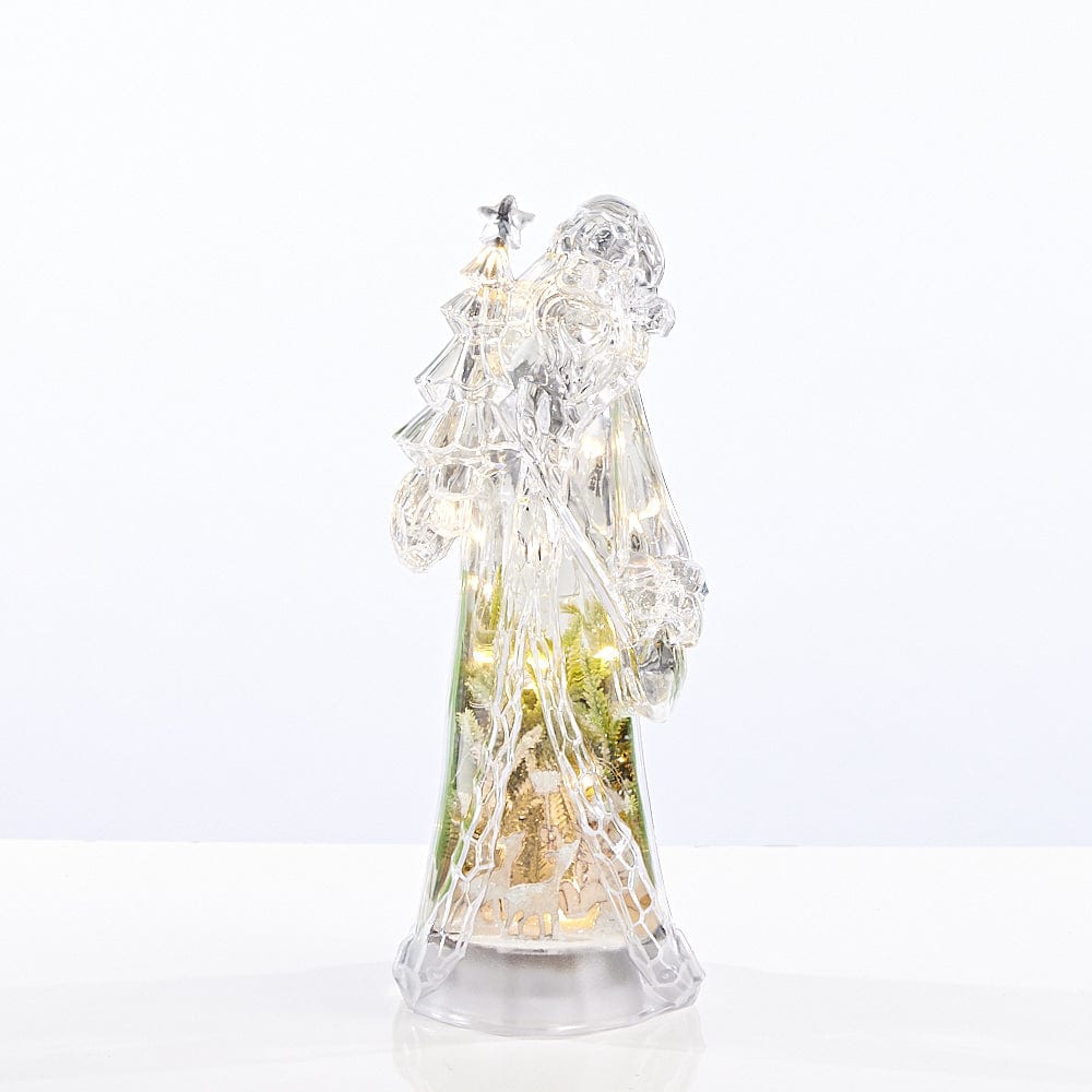 Light Up Metallic Santa (30cm) - View 7