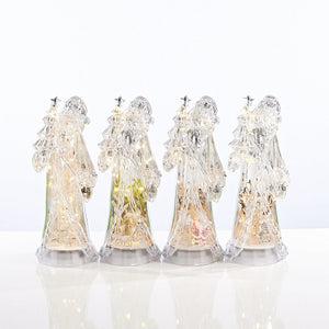 Light Up Metallic Santa (30cm) - View 1