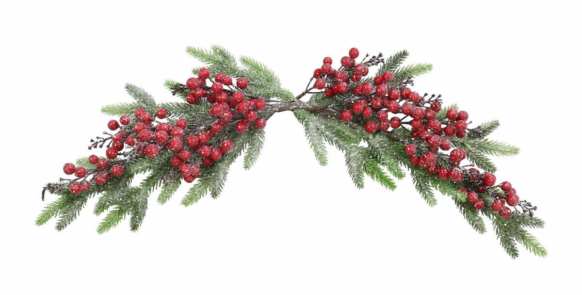 Icy Pine Berries Swag (60cm)