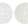 Plush Sequin Snowflake Tree Skirt 2 Asst (86cm)
