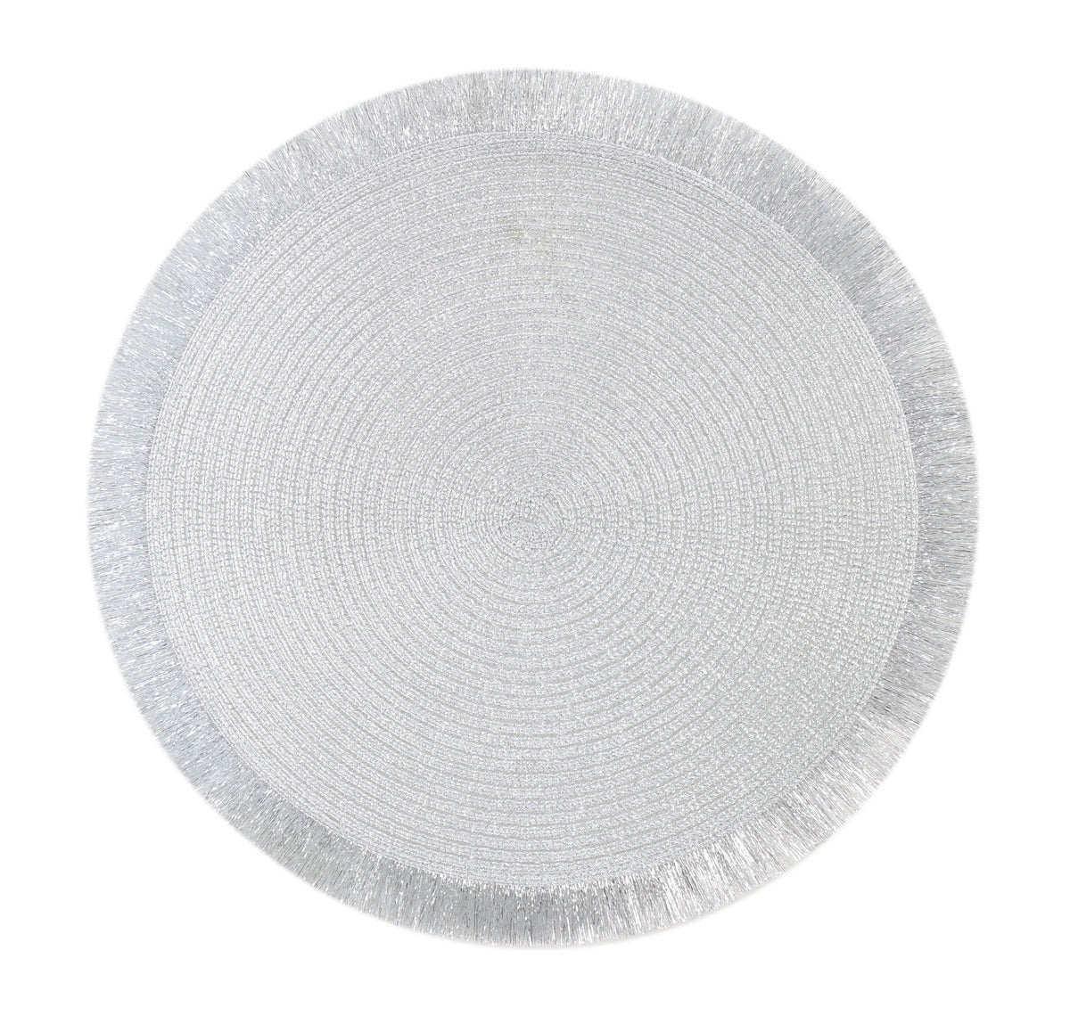 Metallic Fringed Edge Placemat (38cm)