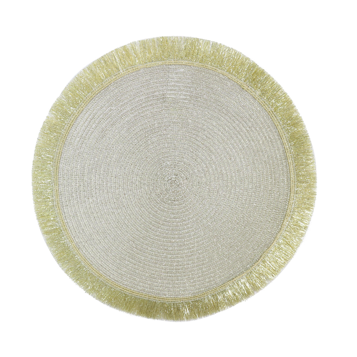 Metallic Fringed Edge Placemat (38cm)