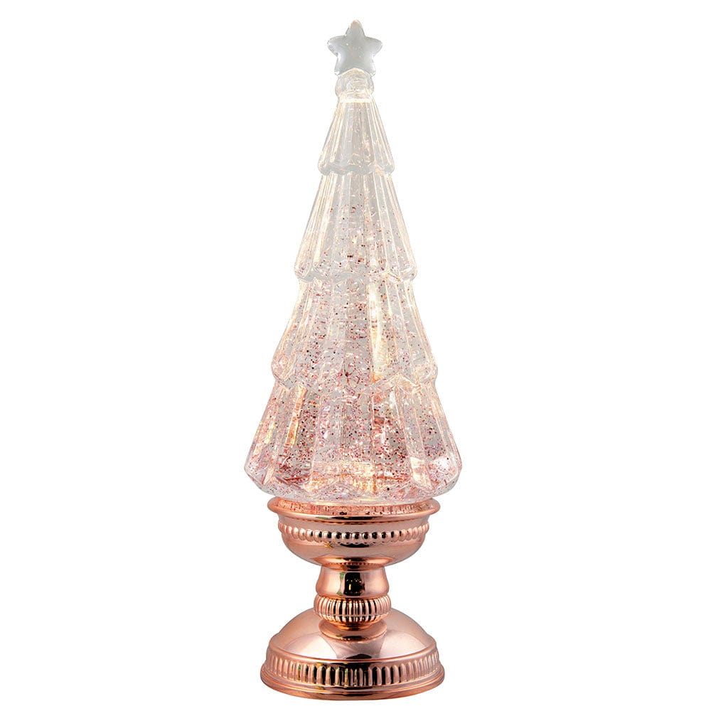 Glitter Swirl Lux Light Up Tree Asst USB