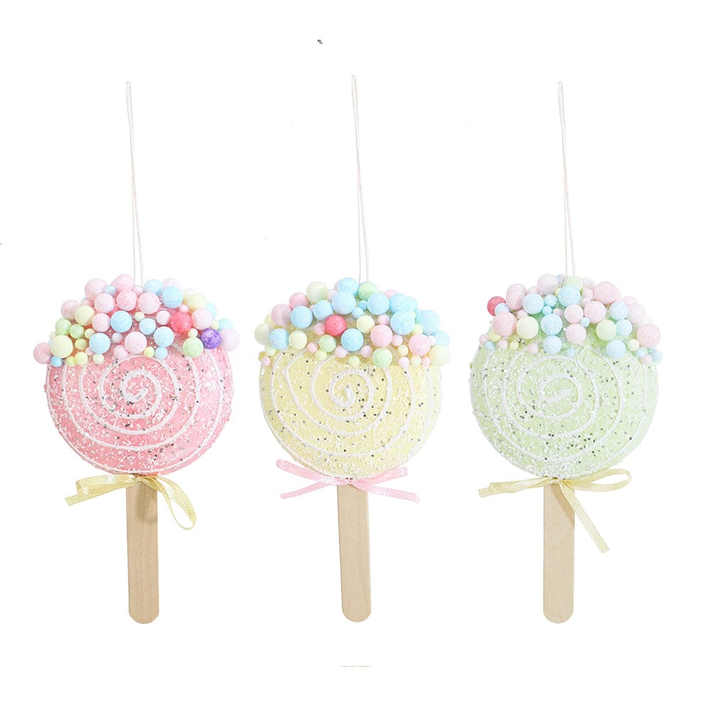 Hanging Sherbert Icecream Bauble Asst