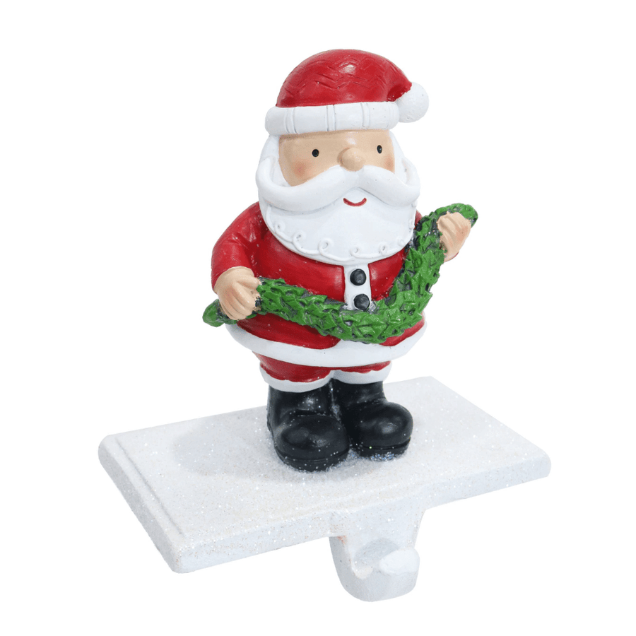 Santa Resin Stocking Holder Asst