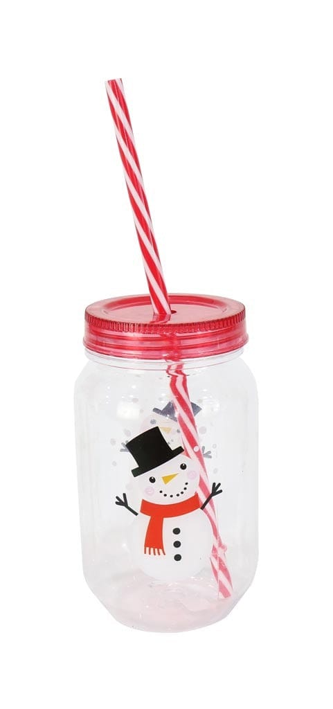 Screw Top Cup with Straw Asst - View 3