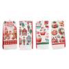 2pk Christmas Tea Towel 4 Asst