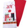 2pk Christmas Tea Towel 4 Asst