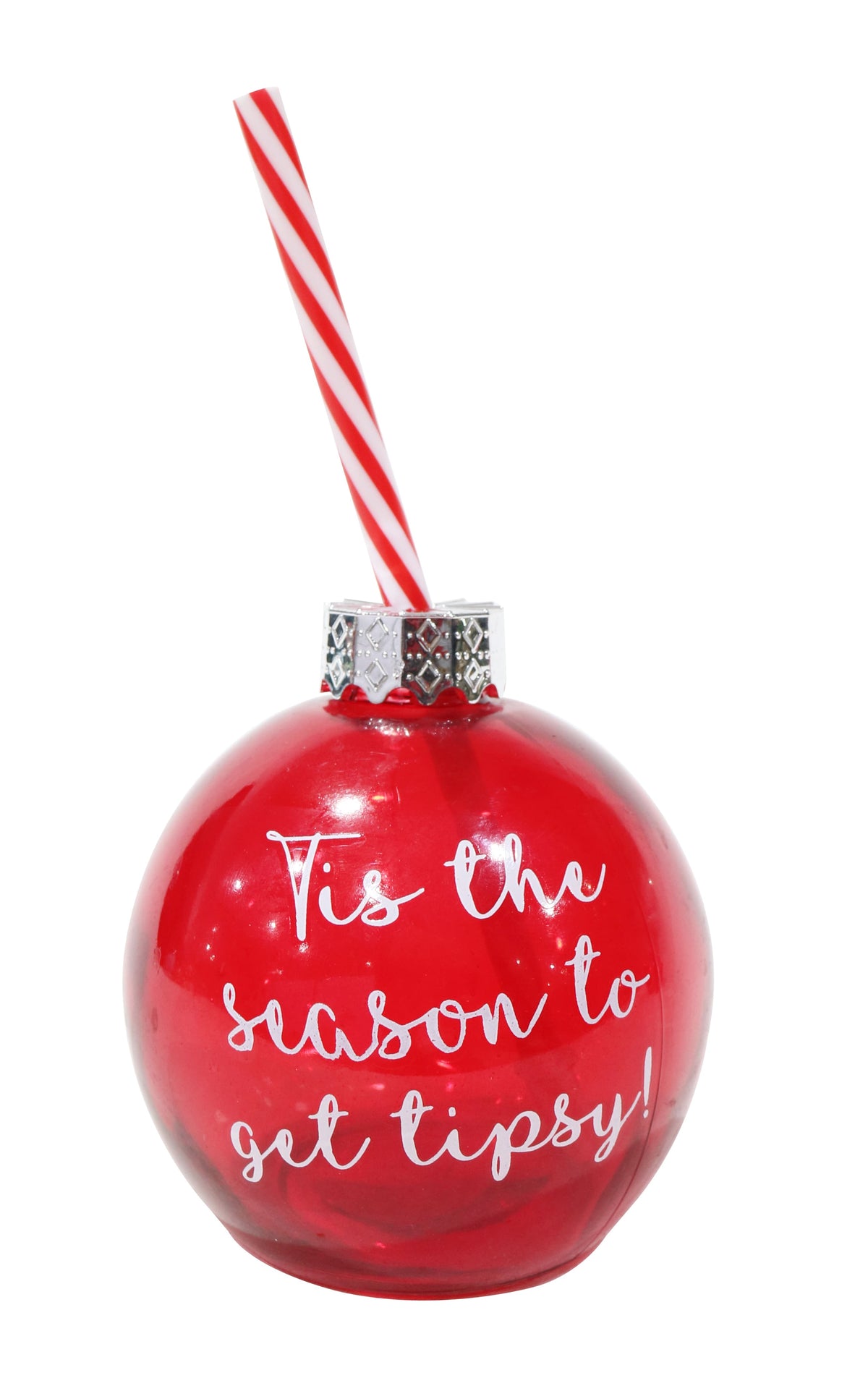 Booze Bauble with Straw 4 Asst - View 2
