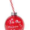 Booze Bauble with Straw 4 Asst