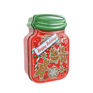 Jar Shape Cookie Tin Asst