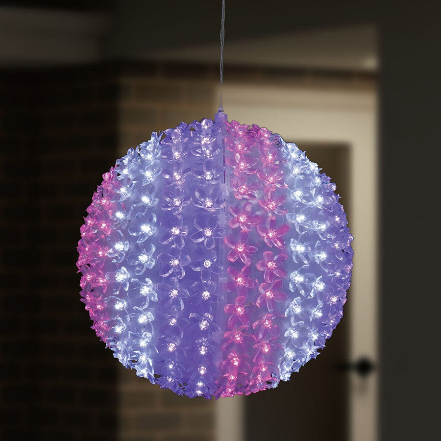 LED Blossom Ball Digital Flash Pink-Purple-Cool (30cm)