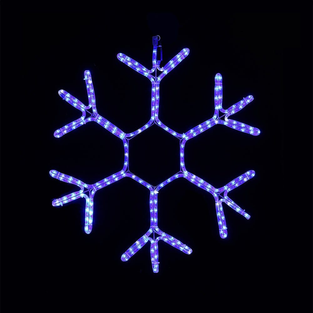 LED Ropelight Twinkling Snowflake Cool White (68cm x 63cm)
