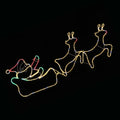 LED Ropelight Double Reindeer and Sleigh Twinkling Motif