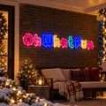 LED Twinkling Oh What Fun Tinsel Ropelight