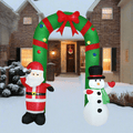 Inflatable Santa and Snowman Holiday Arch (2.4m)