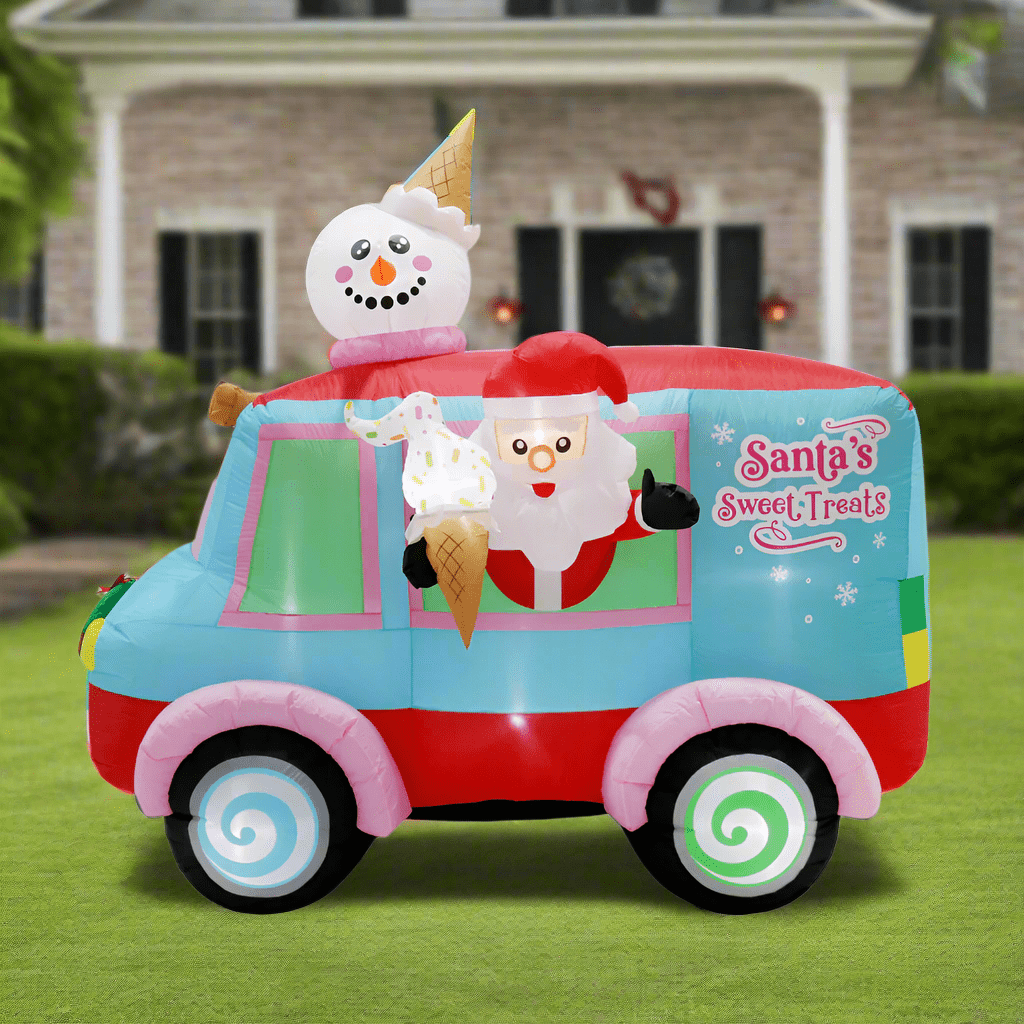 Inflatable Santa's Sweet Treats Van (2.4m x 2.2m)