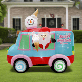 Inflatable Santa's Sweet Treats Van (2.4m x 2.2m)