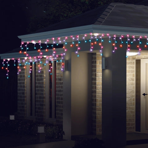 400 LED Solar Icicles Carnival (7.9m)