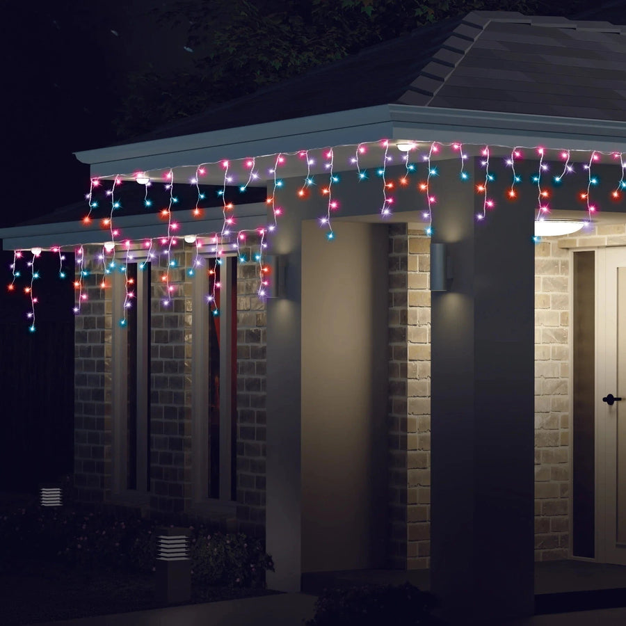 400 LED Solar Icicles Carnival (7.9m)