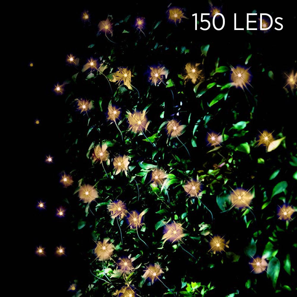 150 LED Solar Net Light Vintage Gold