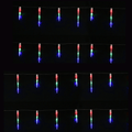 24 Strand Solar Icicle Tube Lights Multi