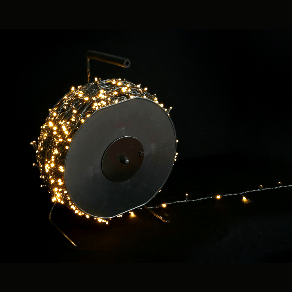 2000 LED Fairy Lights Warm White on a Reel (150m)