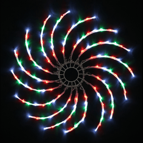 LED Spinner Wheel Red-White-Green (50cm)