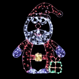 LED Starry Wire Santa Motif
