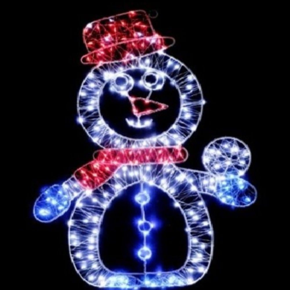 LED Starry Wire Snowman Motif