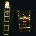 LED Santa on Starry Ladder (1.8m)