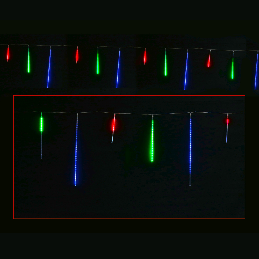 LED Rainfall Tube Lights Multicolour (4.8m)