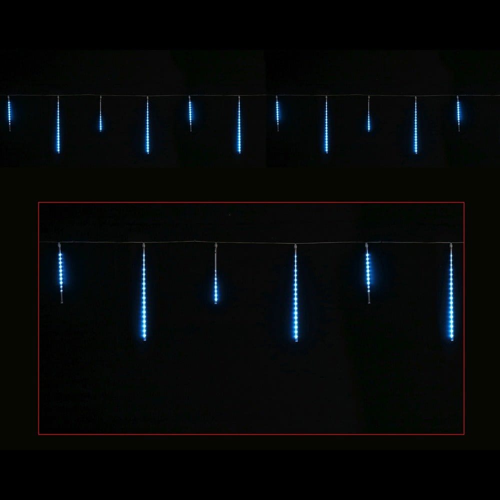 LED Rainfall Tube Lights Blue (4.8m)