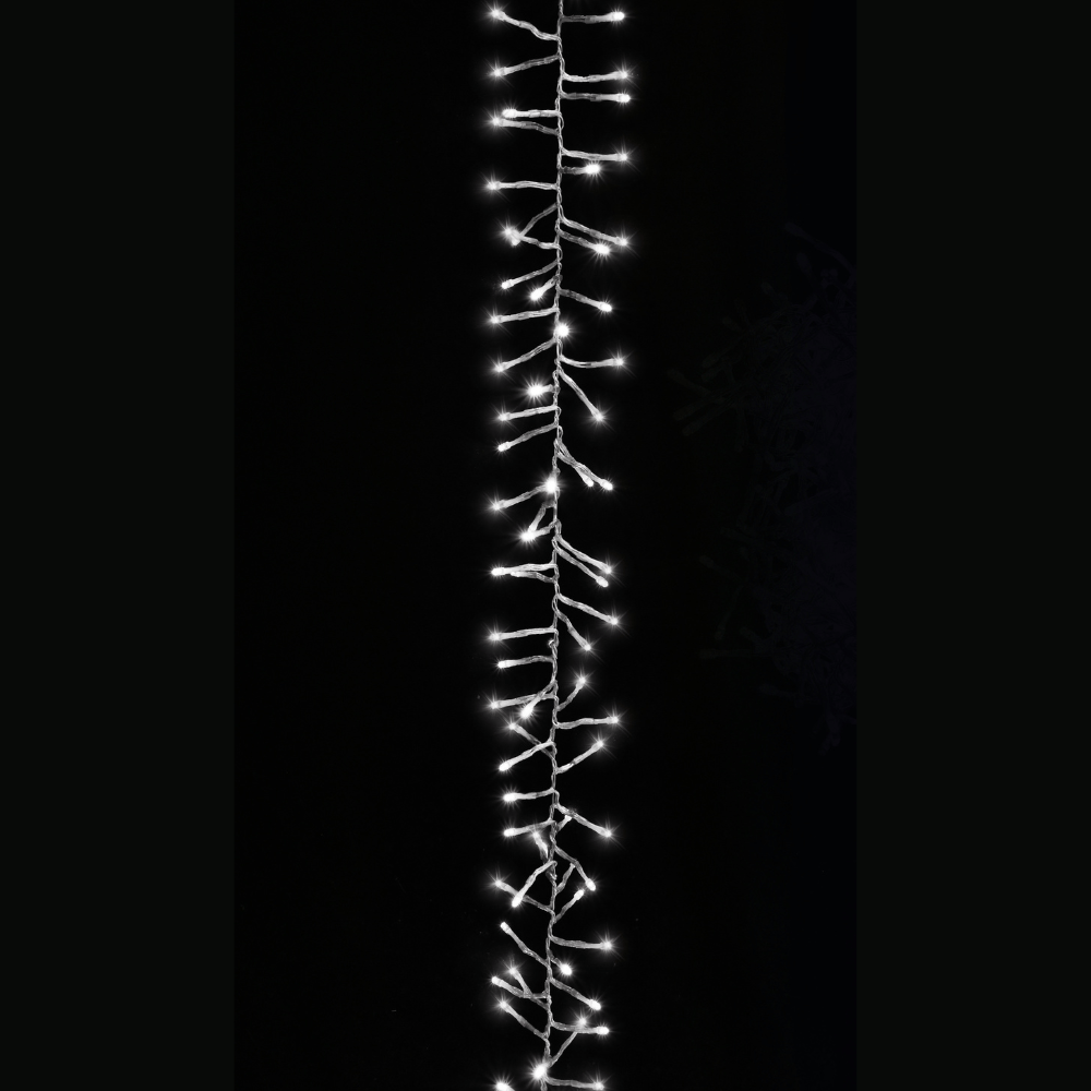 LED Twinkling Cluster Lights Cool White (6m)