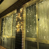 LED Crazy Curtain Twinkling Cluster Light Vintage Gold 3.5m
